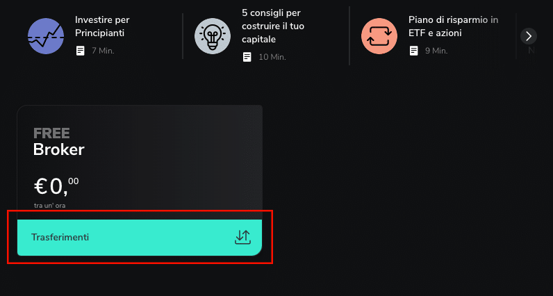 Broker trasferimento fondi